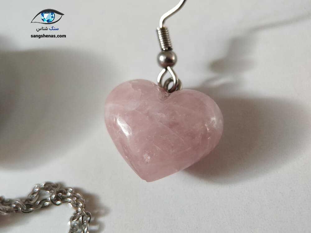 نیم ست رز کوارتز طبیعی وزن کلی 19.2 گرم — تصویر ۷
