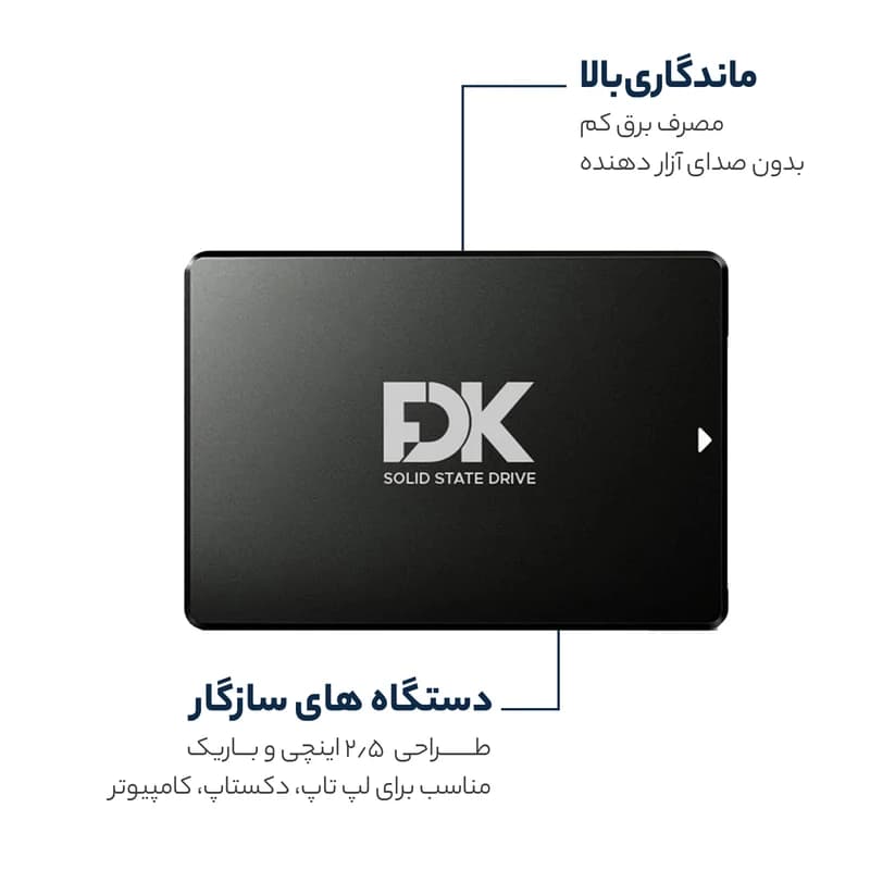 حافظه اس اس دی فدک مدل FDK B5 SATA 256GB Internal SSD — تصویر ۴