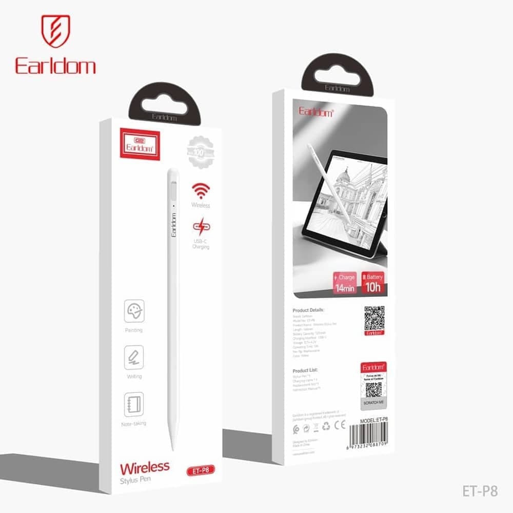 قلم تاچ استایلوس اکتیو EARLDOM ET-P8 مخصوص اپل — تصویر ۲