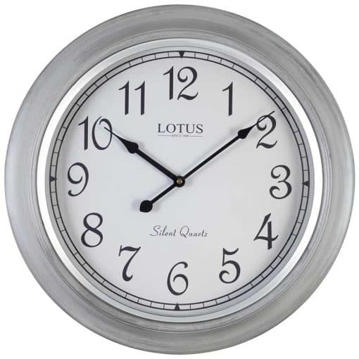 ساعت دیواری چوبی مدل BREMEN کد W-8038 رنگ GRAY