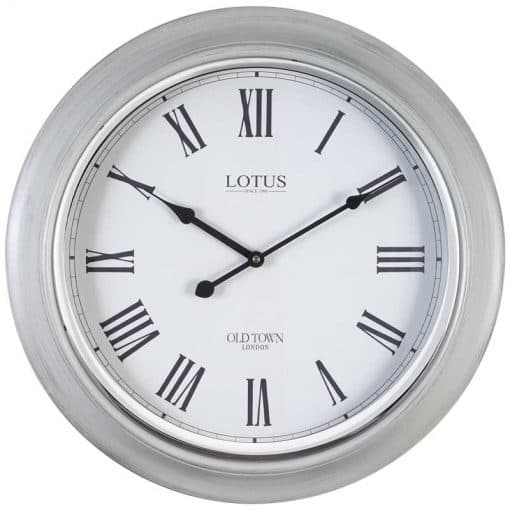 ساعت دیواری چوبی مدل SOLINGEN کد W-8037 رنگ GRAY