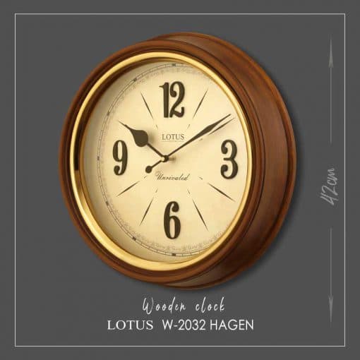 ساعت دیواری چوبی مدل HAGEN کد W-2032 — تصویر ۵