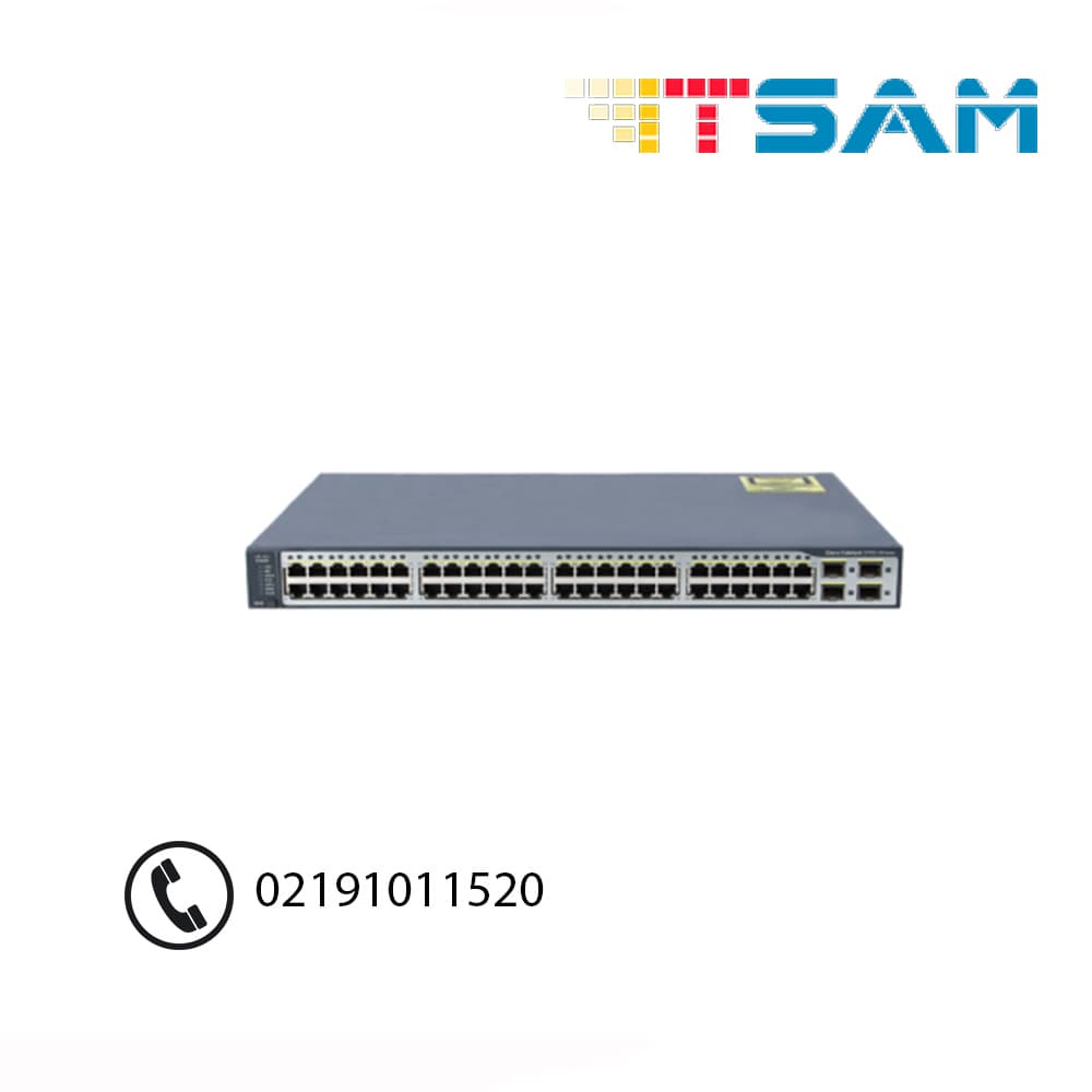 سوئیچ سیسکو 48 پورت 3750V2 48PS-S
