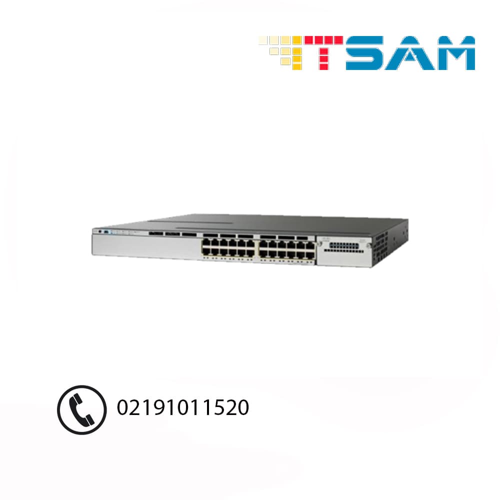سیسکو Cisco WS-C3750X-24T-E 24-Port Switch