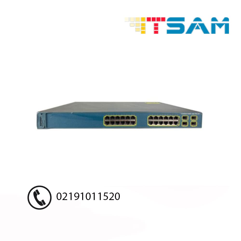 سوییچ مدیریتی لایه 3 24 پورت گیگابیت سیسکو WS-C3560G-24TS-S