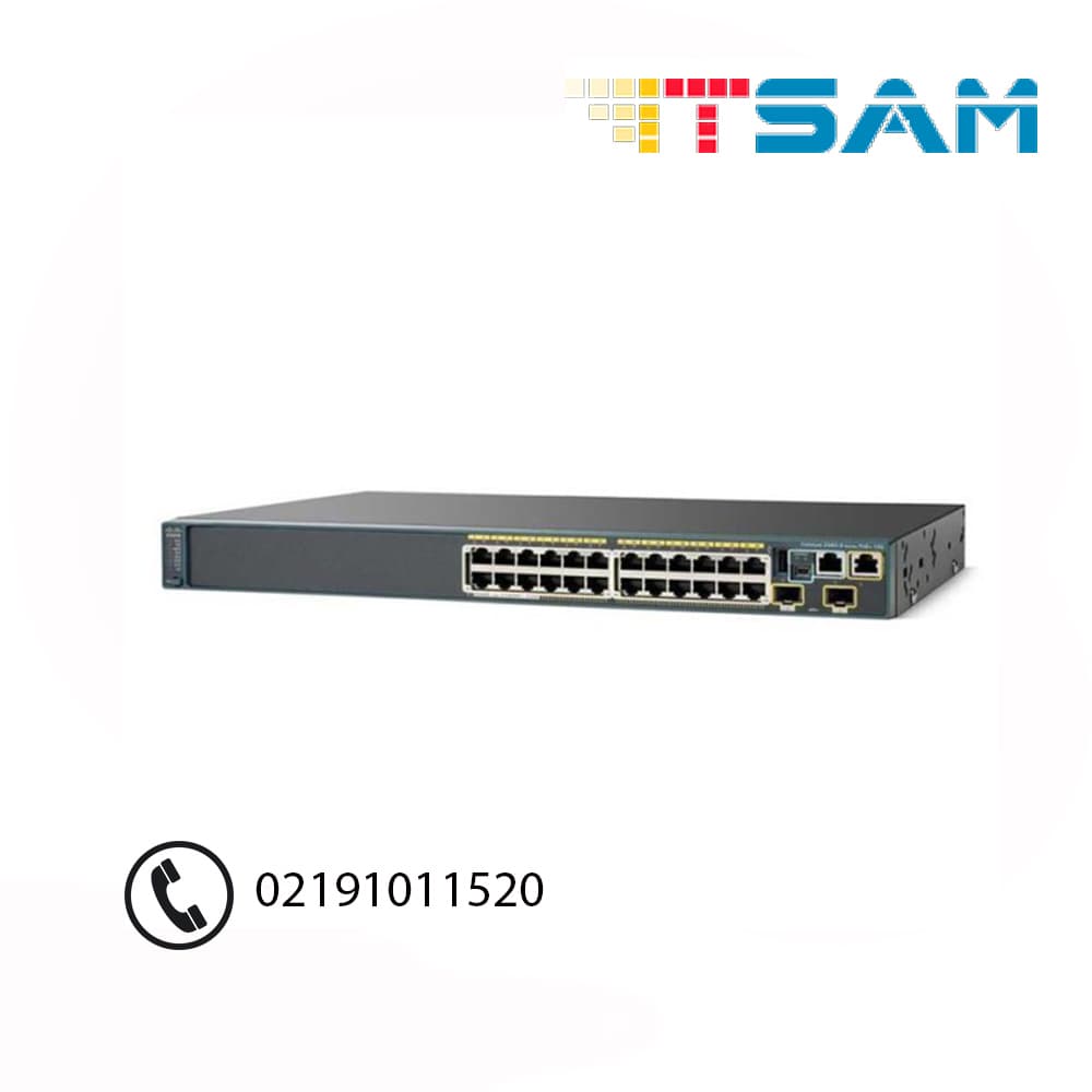 سوییچ 24 پورت سیسکو مدل WS-C2960+24PC-L