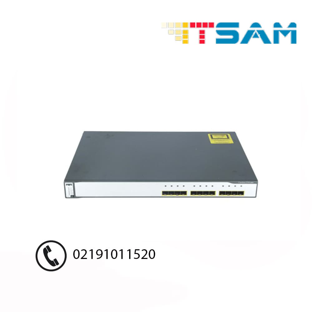 سوییچ 12 پورت سیسکو مدل WS-C3750G-12S-S