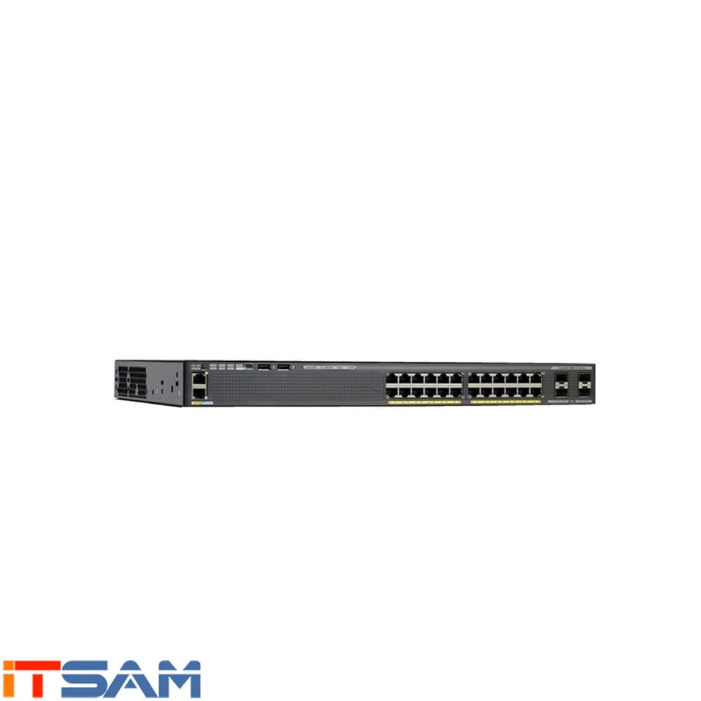 سوئیچ 24 پورت مدیریتی سیسکو مدل WS-C2960X-24PD-L — تصویر ۲