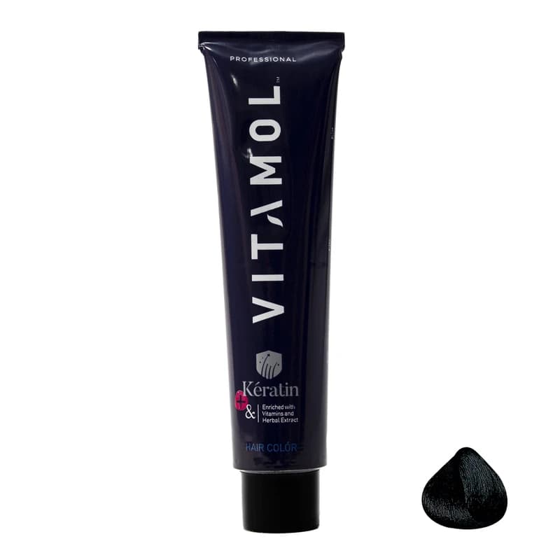 رنگ مو ویتامول سری natural شماره 1 رنگ مشکی