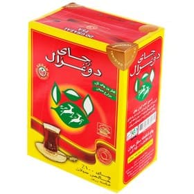 چای 250 گرمی ساده قرمز دوغزال در بسته بندی 24 عددی
