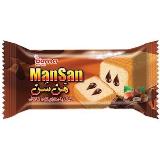 کیک من سن کاکائو-دورنگ درنا (70فروش) در بسته بندی 20 عددی