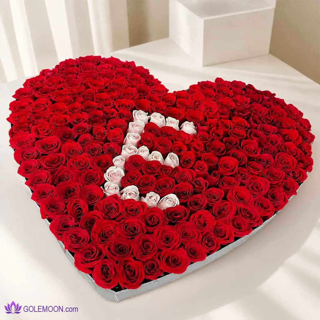 باکس گل حرف E 3