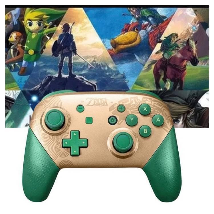 کنترلر بی سیم Nintendo Switch Pro – طرح The Legend of Zelda: Tears of the Kingdom سبز — تصویر ۳
