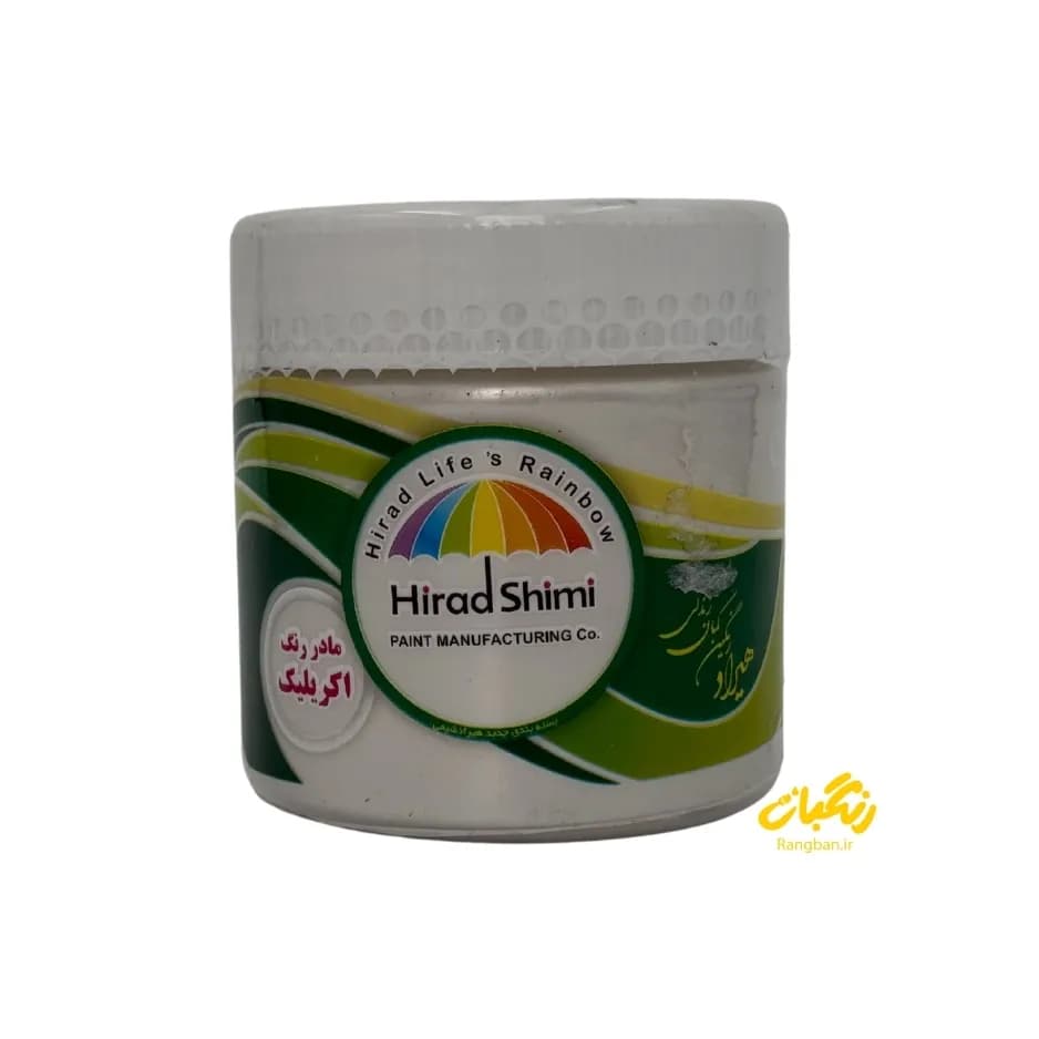 اکریلیک دکوراتیو سفید صدفی ربعی هیراد