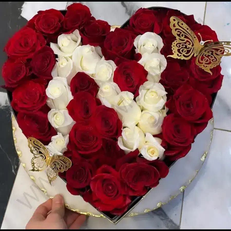 باکس گل حرف N 3 — تصویر ۲