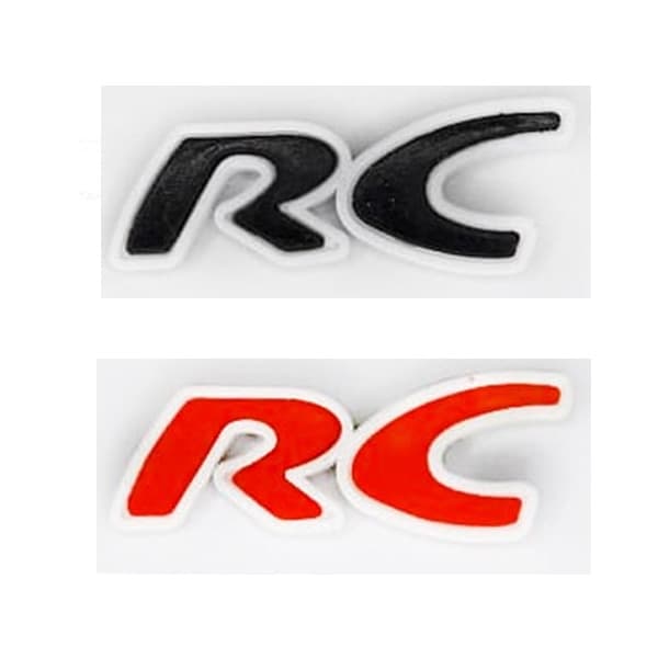 آرم ژله ای آر سی RC (بسته یک عددی) قرمز و مشکی — تصویر ۴