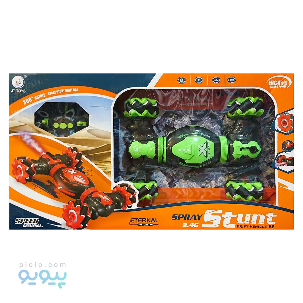 ماشین کنترلی دودزا JT TOYS آیتم JT376 تک و عمده
