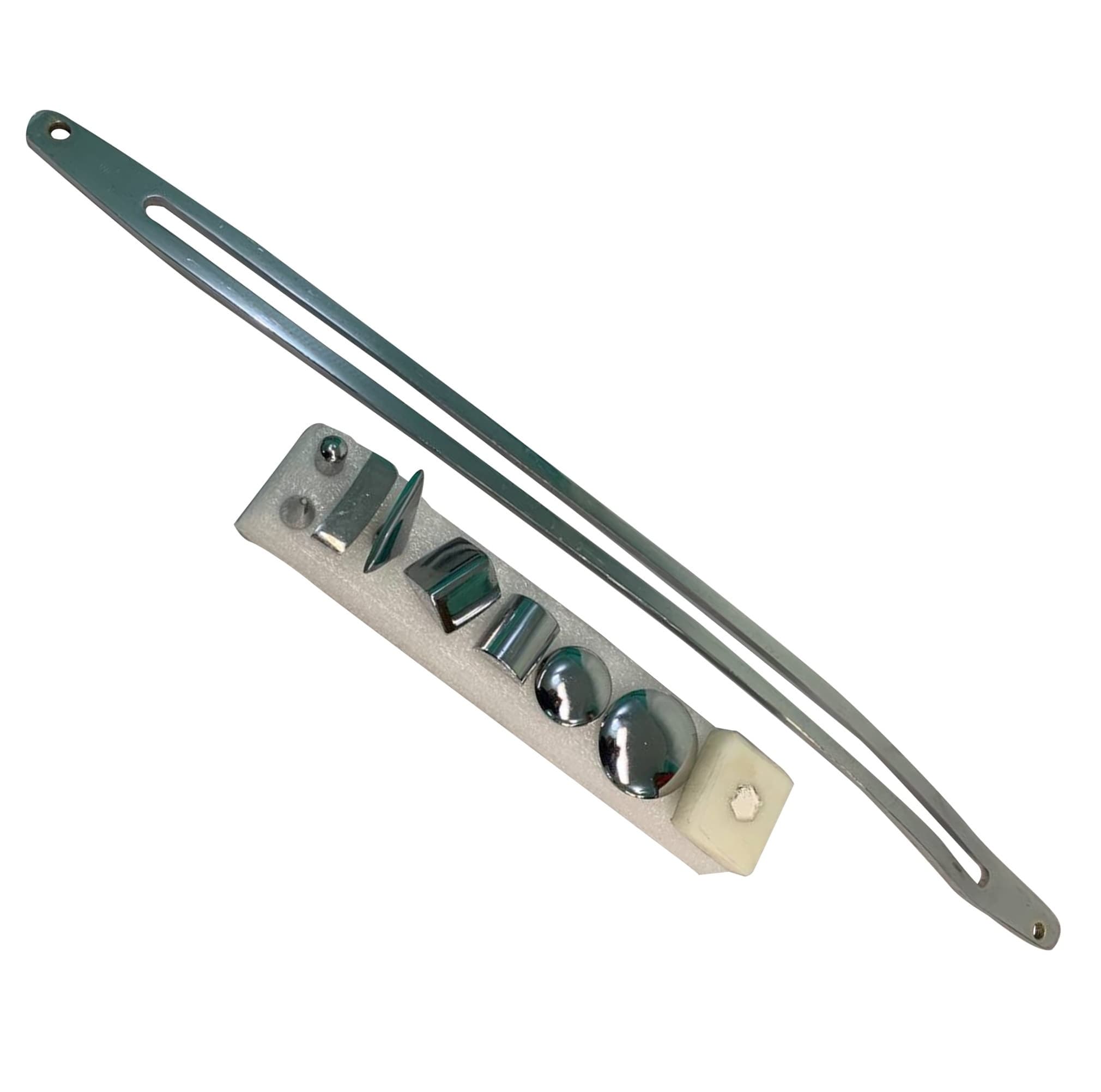 کمان صافکاری 9 سر حرفه ای نقره ای مدل K77R-PDR