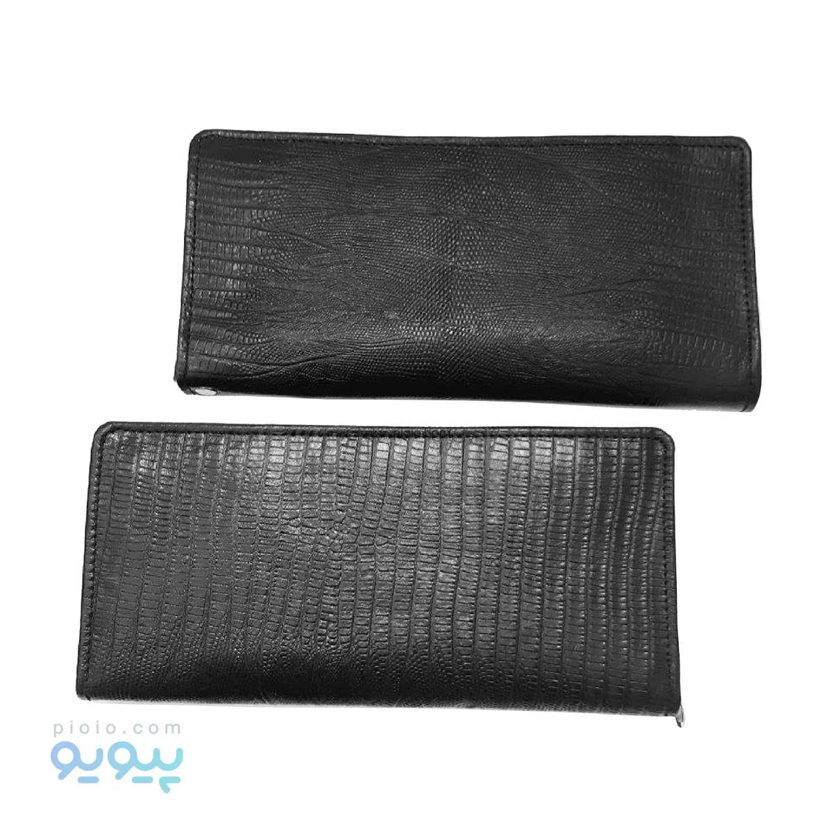 کیف دسته چکی دور زیپ چرم گاوی