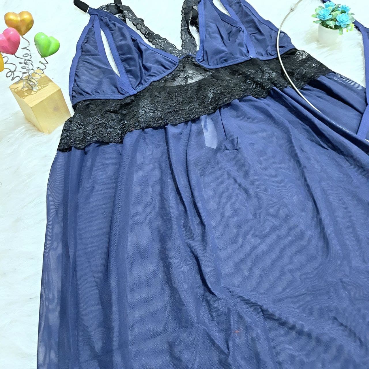 لباس خواب توری کوتاه لاو لاینجری کد L9139 — تصویر ۲