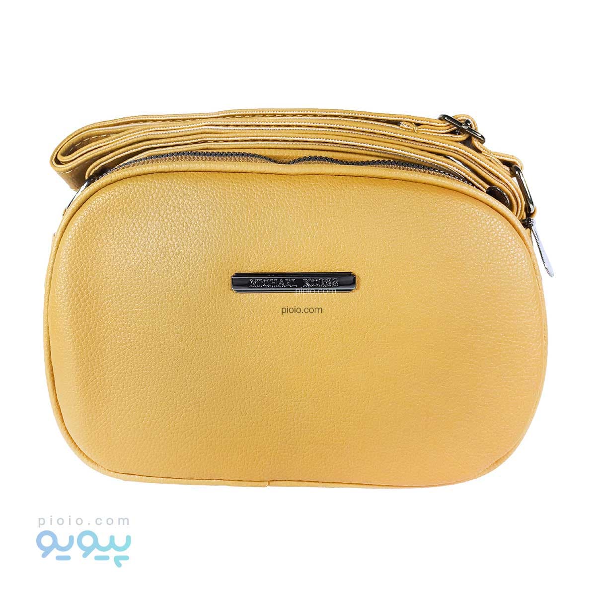 کیف دوشی زنانه بیضی چرم مصنوعی