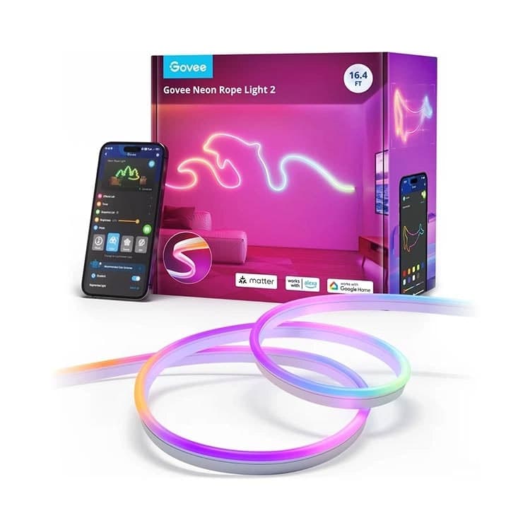 چراغ نئونی هوشمند 5 متری Govee RGBIC LED Neon Rope