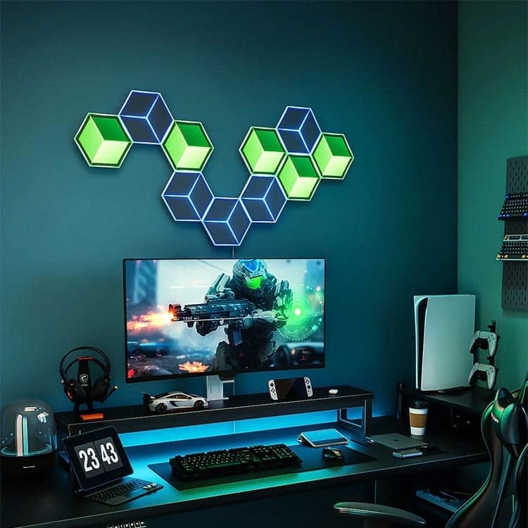 پنل روشنایی هوشمند 7 قطعه Govee Glide Hexagon Ultra Meteor Grey — تصویر ۶