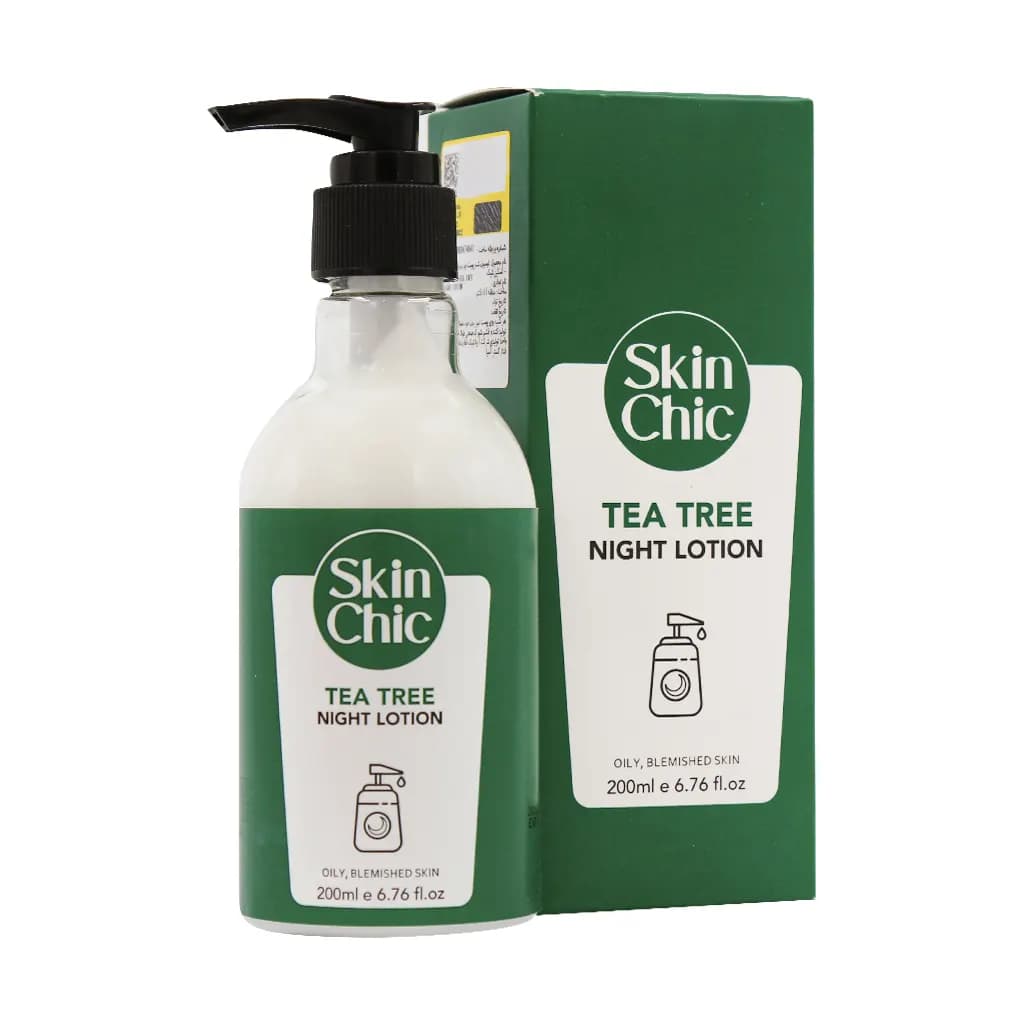 لوسیون شب اسکین شیک حاوی روغن درخت چای | کنترل جوش،200Ml