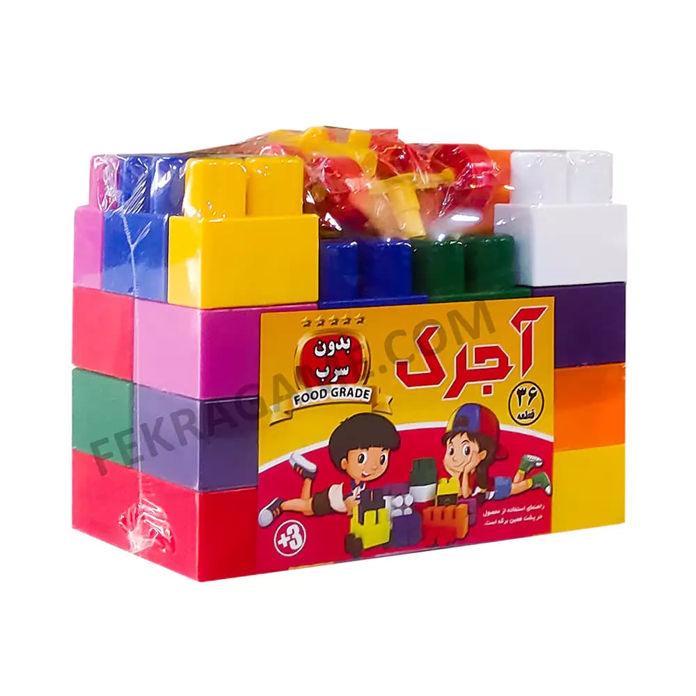 بازی خانه سازی 36 قطعه آجرک