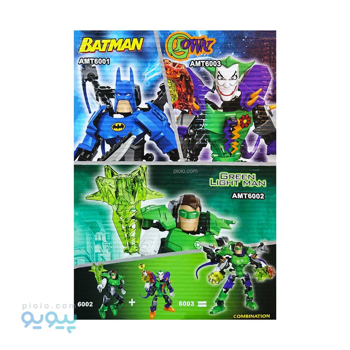 لگو ساختنی 6 عددی شخصیت super heroes آیتم AMT 6001-6006 تک و عمده — تصویر ۲