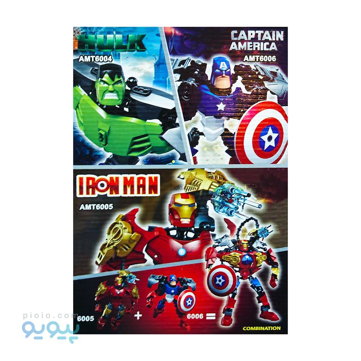 لگو ساختنی 6 عددی شخصیت super heroes آیتم AMT 6001-6006 تک و عمده — تصویر ۷