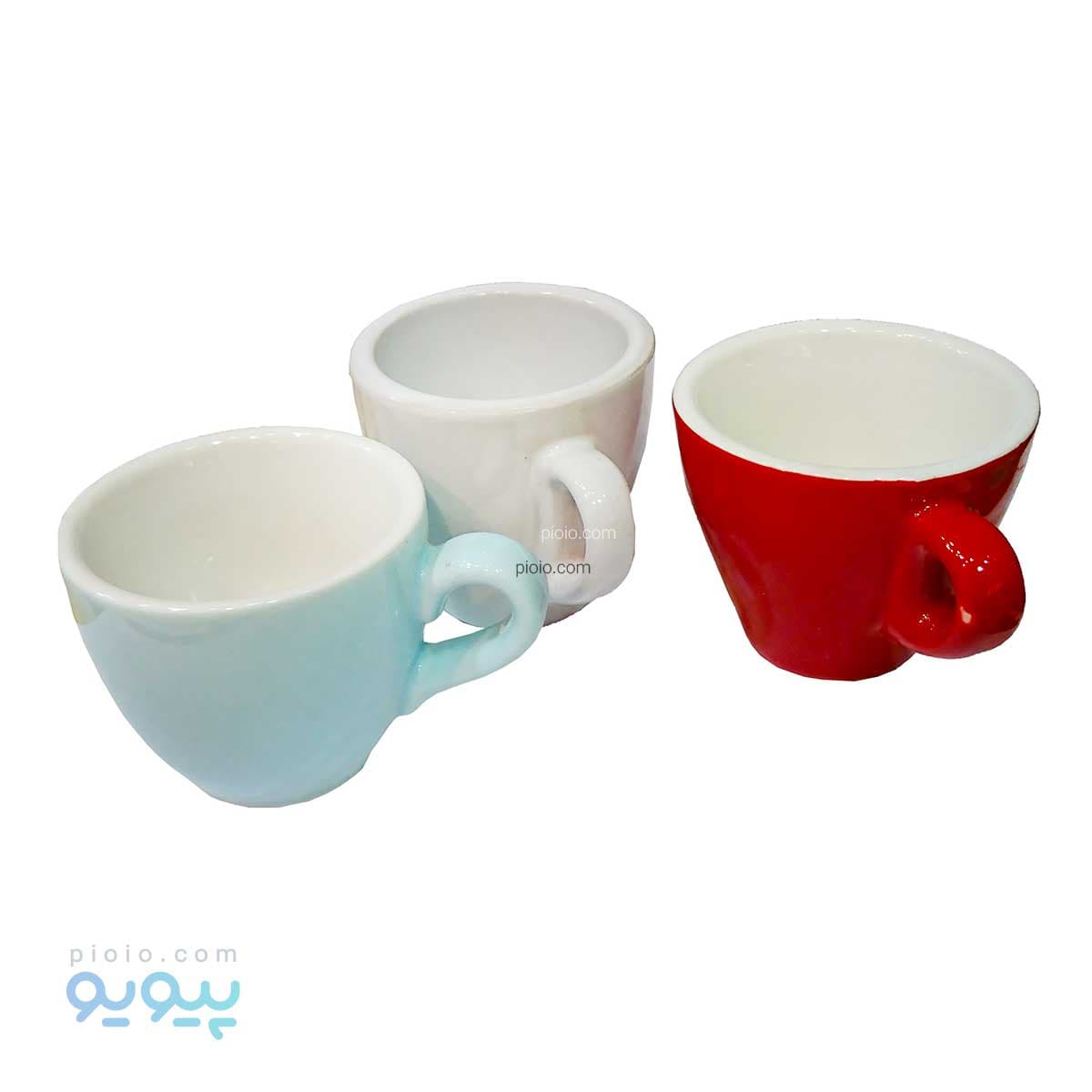 فنجان رنگی ساده دسته دار — تصویر ۲