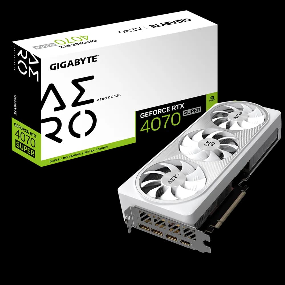 کارت گرافیک گیگابایت مدل GeForce RTX™ 4070 SUPER AERO OC 12G