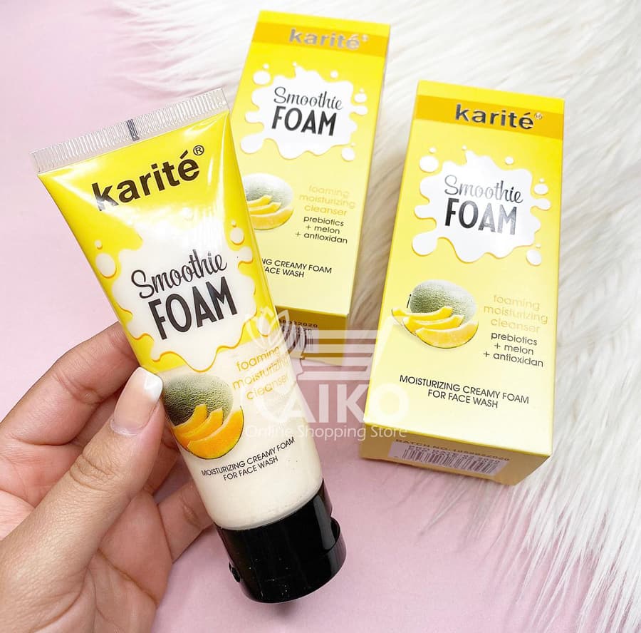فوم شستشو صورت کاریته خربزه karite — تصویر ۴