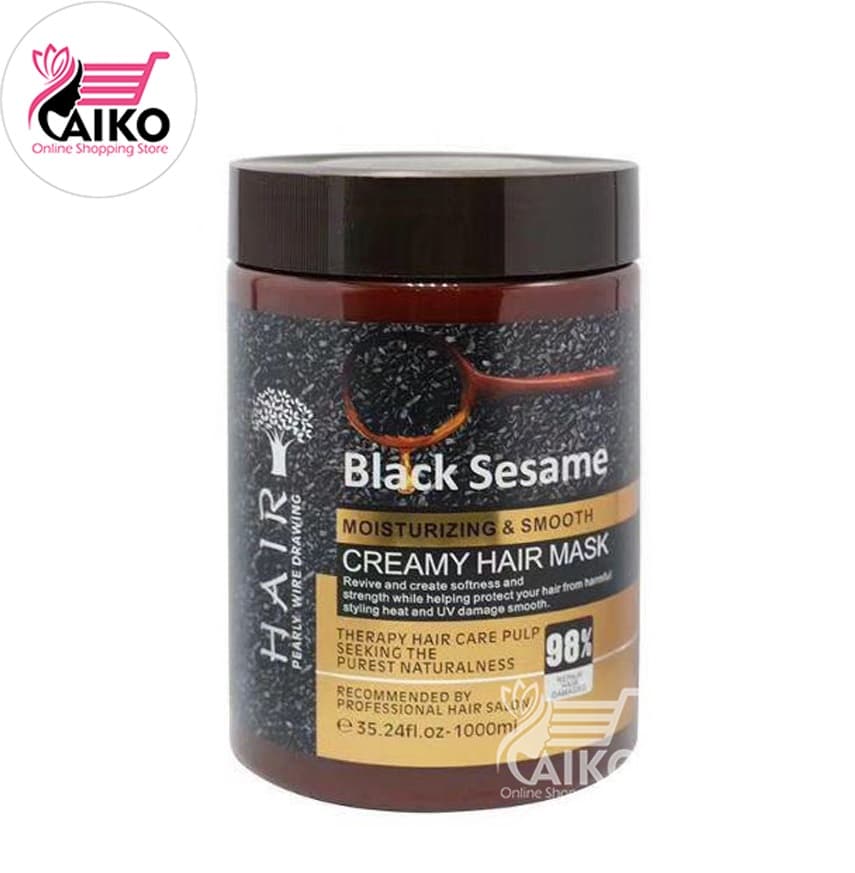 ماسک مو کنجد سیاه 1000 میل بدون سولفات HAIR Black Sesame