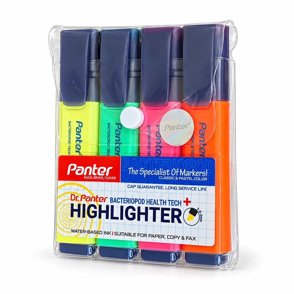 ماژیک هایلایتر پنتر مدل کلاسیک Ch-511 (بسته 4 عددی)