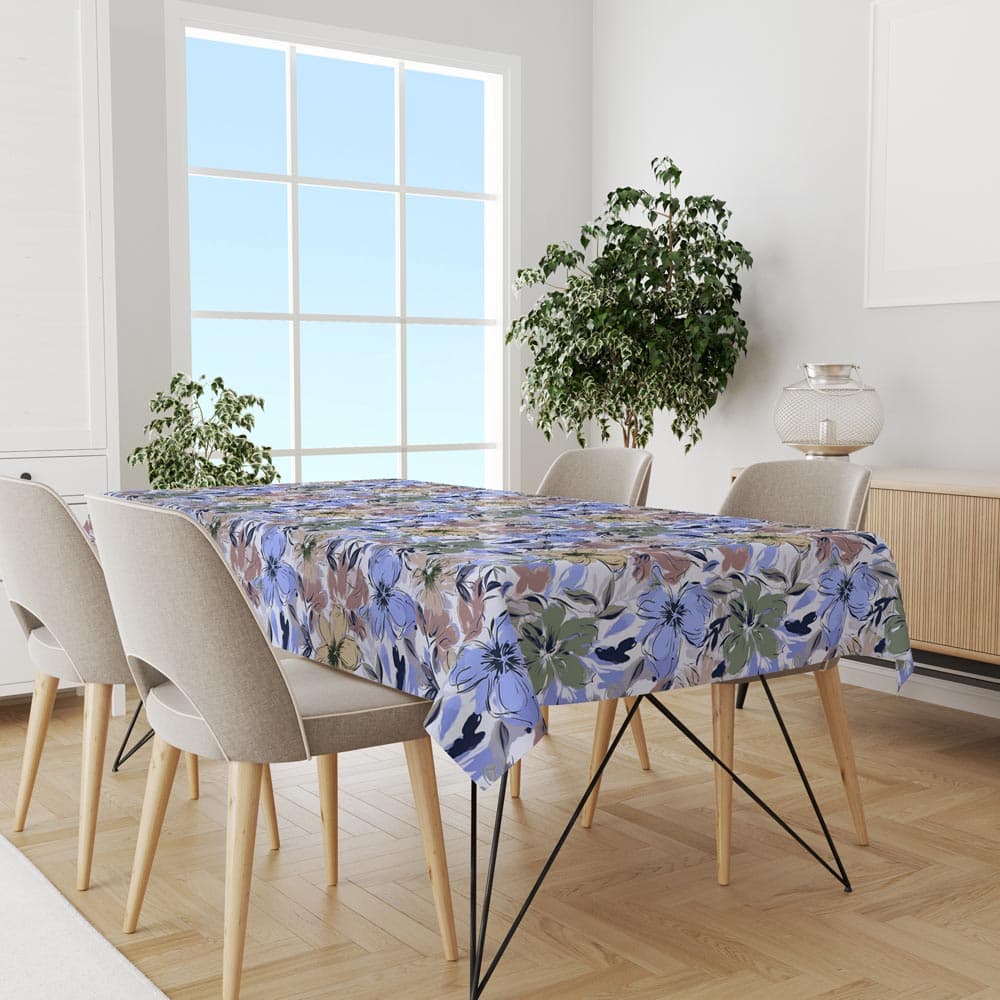 سفره و رومیزی پارچه ای مدل نقاشی گلستان RR0071