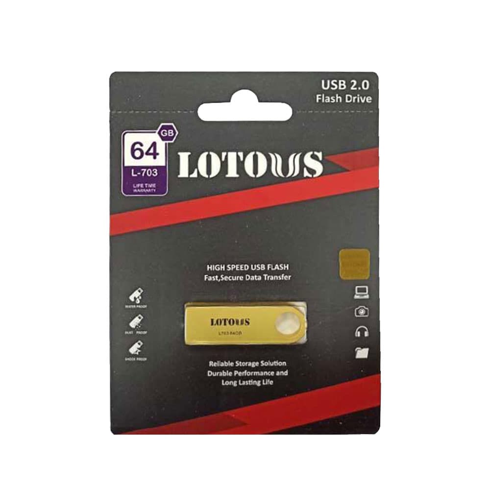 فلش مموری لوتوس مدل LOTOUS L703 ظرفیت 64 گیگابایت