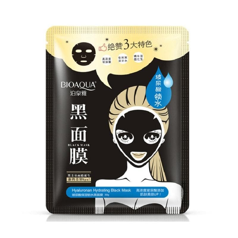 ماسک ورقه ای صورت زغال بیوآکوا BIOAQUA