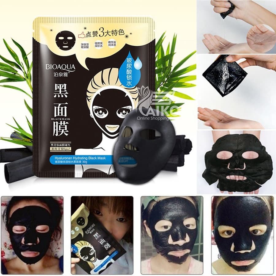 ماسک ورقه ای صورت زغال بیوآکوا BIOAQUA — تصویر ۵
