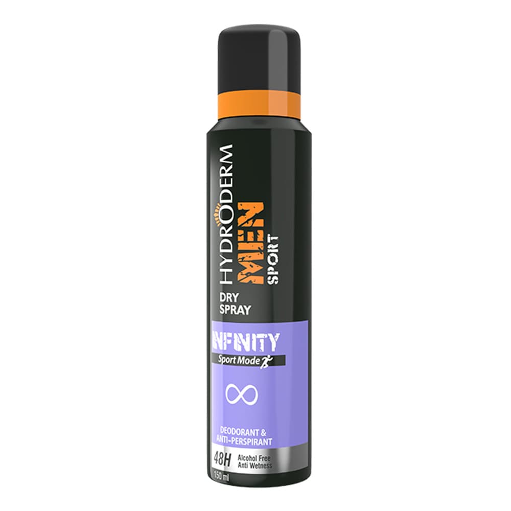اسپری ضد تعریق مردانه هیدرودرم مدل Infinity Sport حجم 150 میلی لیتر