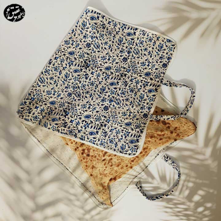 کیف پارچه ای (ساک پارچه ای) قلمکار مخصوص نان کد 4 (عقیق)