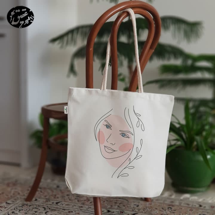 کیف پارچه ای (ساک پارچه ای) آرت لاین کد 1 (عقیق)