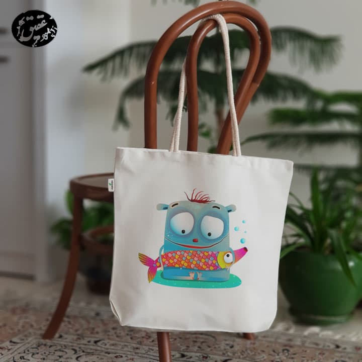 کیف پارچه ای (ساک پارچه ای) هیولا کد 15 (عقیق)