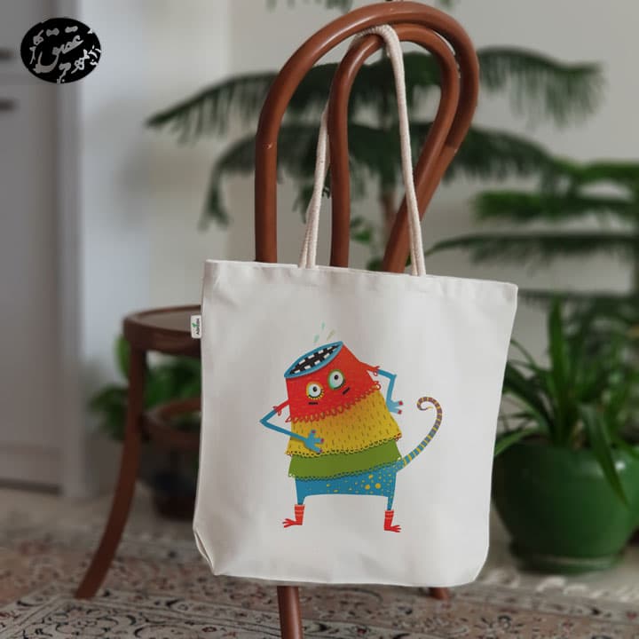 کیف پارچه ای (ساک پارچه ای) هیولا کد 4 (عقیق)