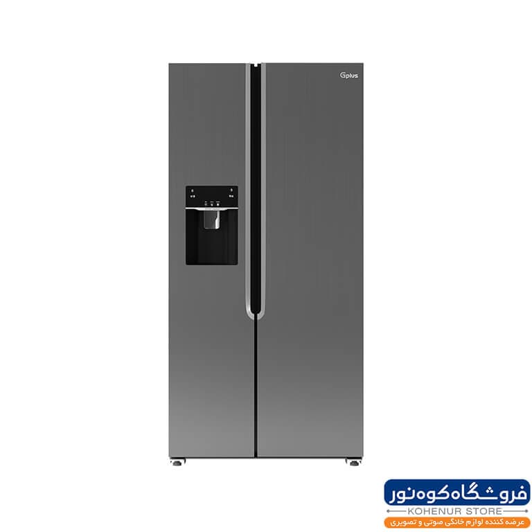 یخچال فریزر ساید بای ساید جی‌ پلاس مدل M7622S رنگ نقره ای