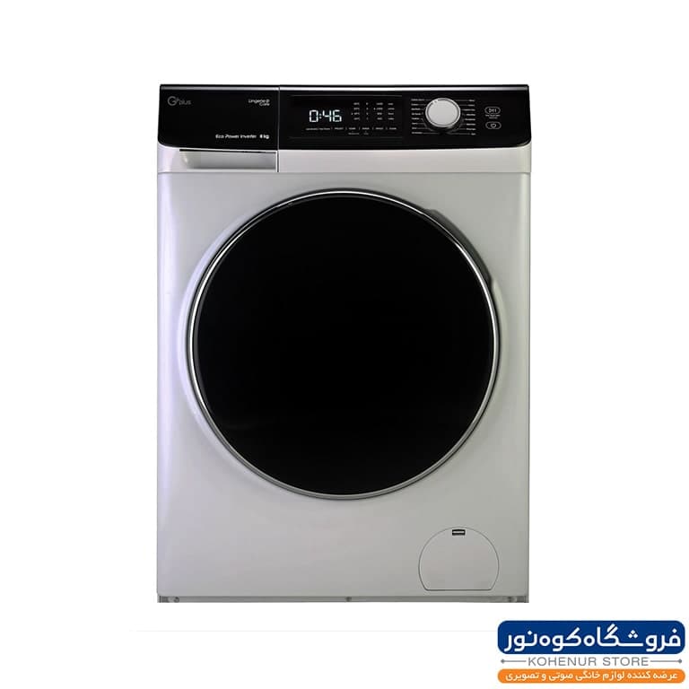 ماشین لباسشویی 8 کیلویی جی‌ پلاس مدل K8540T – رنگ نقره ای