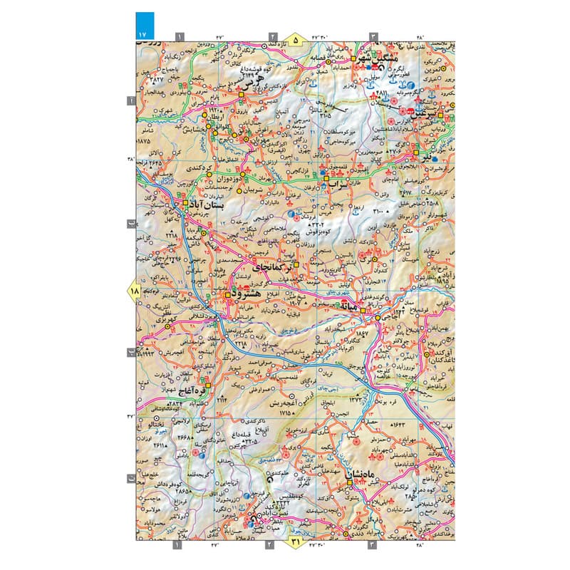کتاب اطلس راههای ایران اثر سعید بختیاری انتشارات گیتاشناسی نوین — تصویر ۲