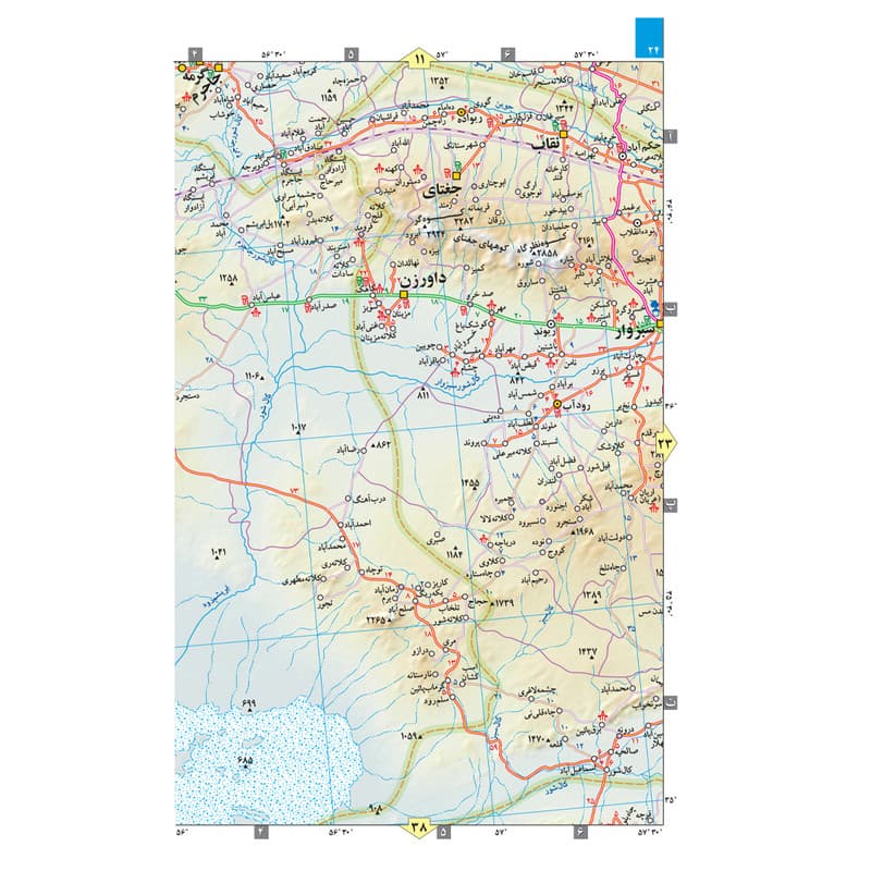 کتاب اطلس راههای ایران اثر سعید بختیاری انتشارات گیتاشناسی نوین — تصویر ۴