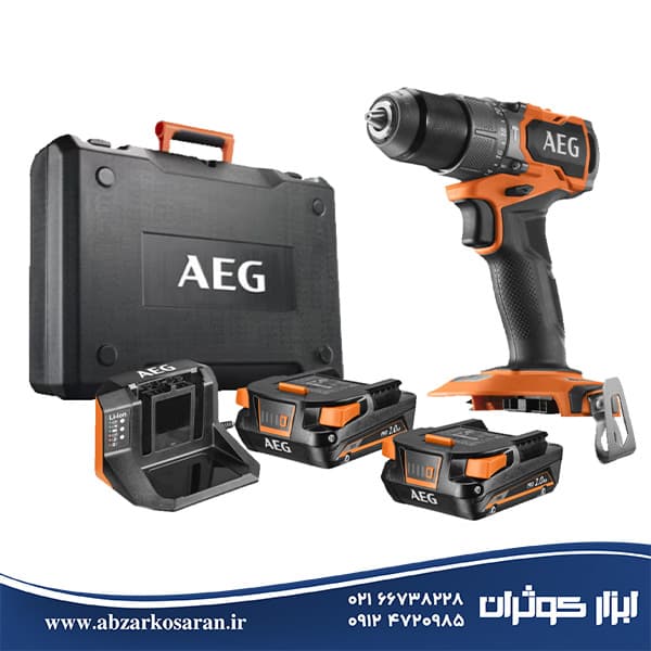 دریل شارژی چکشی 18 ولت آاگ AEG مدل BSB18SBL-202C
